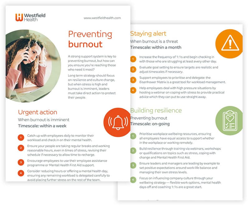 Infographic: Preventing burnout preview